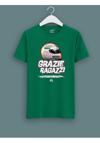 Fnbx Sebastian Vettel Grazie Ragazzi T-shirt Yeşil