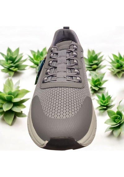King Polo 1267 Ortopedik Tekstil Erkek Spor Ayakkabı Gri