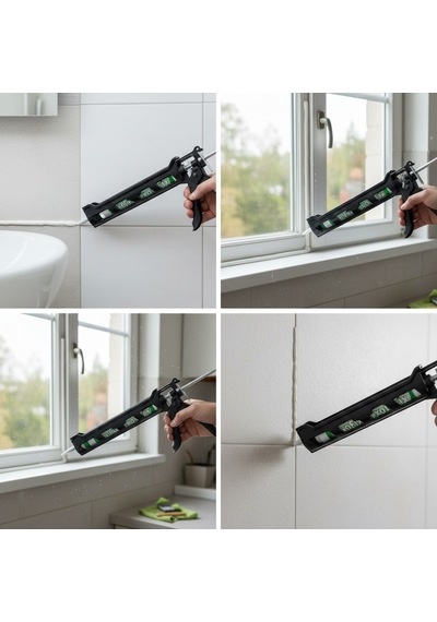 Tixofix Silikon 280 Ml 2 Adet + Profesyonel Silikon Tabancası Set 3'lü Set
