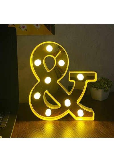 Dekoratif Led Işıklı 3d And Büyük Boy Organizasyon Doğum Günü Kutlama