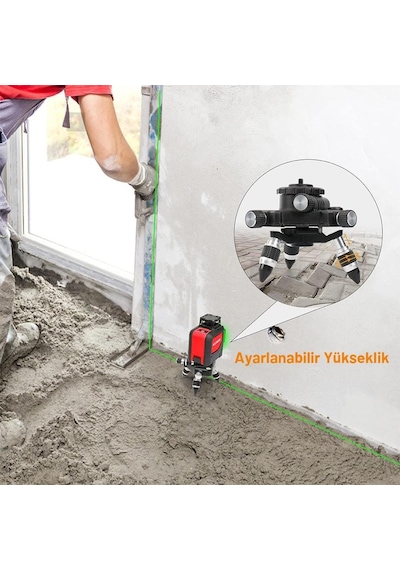 Kobb  Kbl2 Üç Eksenli Hassas Ayarlanabilir Lazer Hizalama  Tripodu