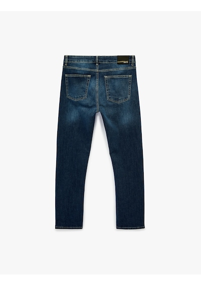 Koton Normal Bel Cepli Pamuklu Slim Fit Jean Pantolon - Brad Jean İndigo Stone 6sam40244nd İndigo - Taş Koton Normal Bel Cepli Pamuklu Slim Fit Jean Pantolon - Brad Jean İndigo Stone 6sam40244nd İndigo - Taş