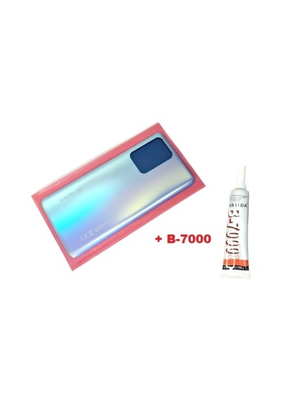 Tkgz Xiaomi Mi 11t Pro Mi 11t Arka Pil Batarya Kapağı Cam+b-7000 Mavi