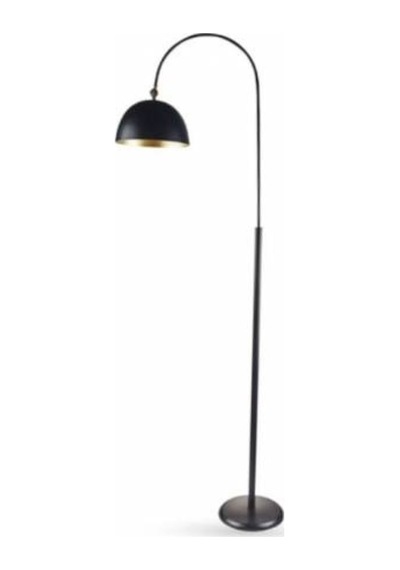 Retro Metal Siyah Dekoratif Köşe Lambası Lambader Hareketli Başlık Çap:40 Cm