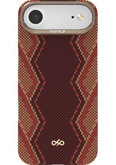 Apple Uyumlu iPhone 17 Air Kılıf M-safe Şarj Özellikli Raptic Aramid Skin Bionic Serisi Kapak Kırmızı