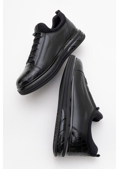 Dericlub Erkek Comfort Casual Ayakkabı Gerçek Deri Cr 2045 Siyah