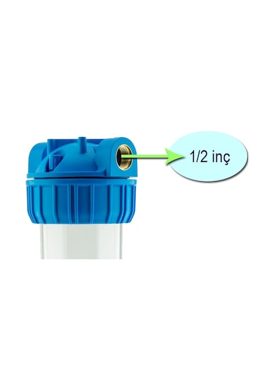 Filtek Tekli Filtre Kabı + Yıkanabilir Filtre 1" 3/4" 1/2"
