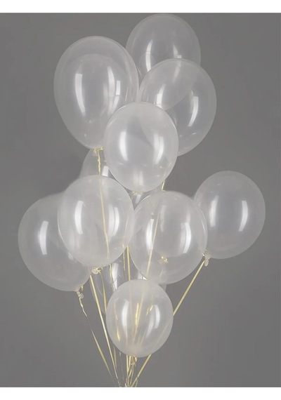 Şeffaf Balon 100 Adet 12 İnç Lateks Balon
