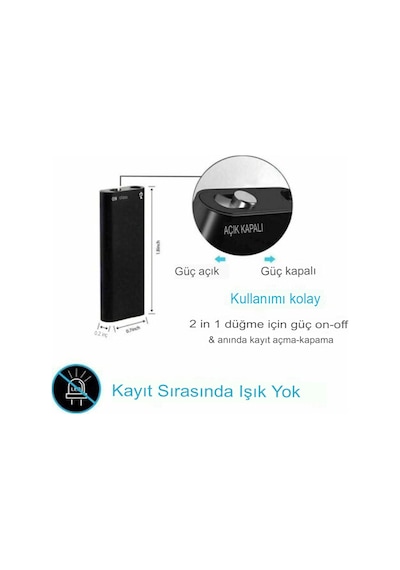 Reidan Mp Player & Ses Kayıt Cihazı 16Gb Mp3 Fonksiyonlu Mini Kay