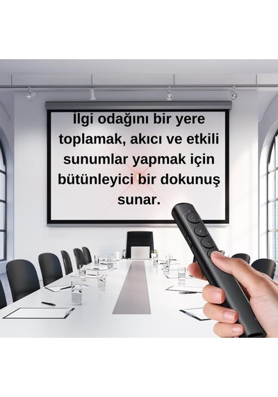 Polham 100 M Mesafeli Pilli Kırmızı Lazerli Sunum Kumandası