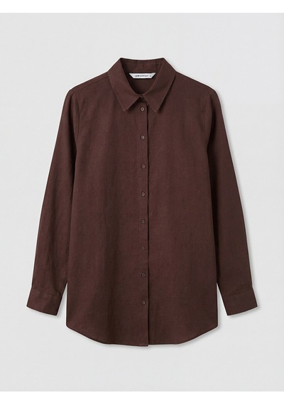 Lcw Everyday Kahverengi Regular Fit Kadın Gömlek Tunik