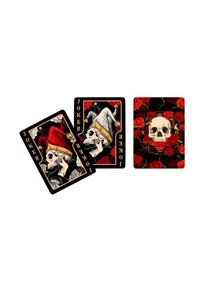Puckator Skulls And Roses Premium Oyun Kağıdı Koleksiyonluk İskambil Kartları