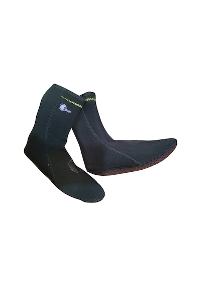 3mm Neopren Kaydırmaz Tabanlı Siyah Dalış Çorabı