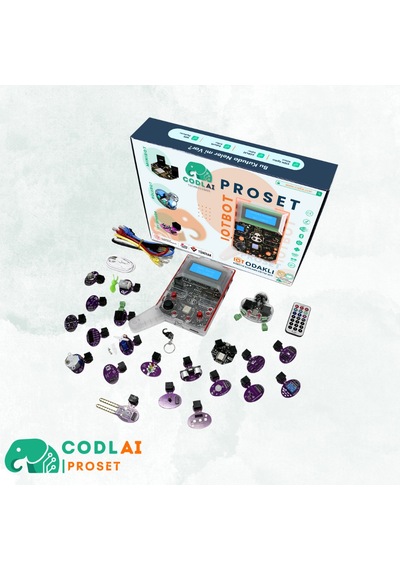 Codlaı Proset Profesyonel Robotik Kodlama Eğitim Seti - Esp32 Iot İleri Seviye Stem Tam Teşekküllü Kit - Kozmik Mor