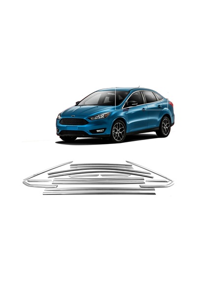 Nova Krom Ford Focus 3 Sd Krom Cam Çerçevesi 16 Prç 2011-2018