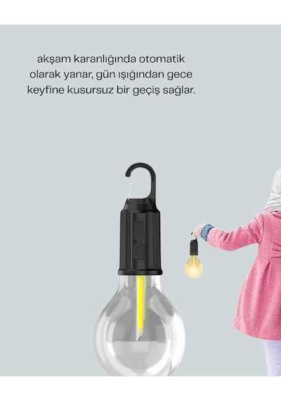 Mey İthalat Çok Yönlü Asma Kancalı Kamp Işığı 26270127