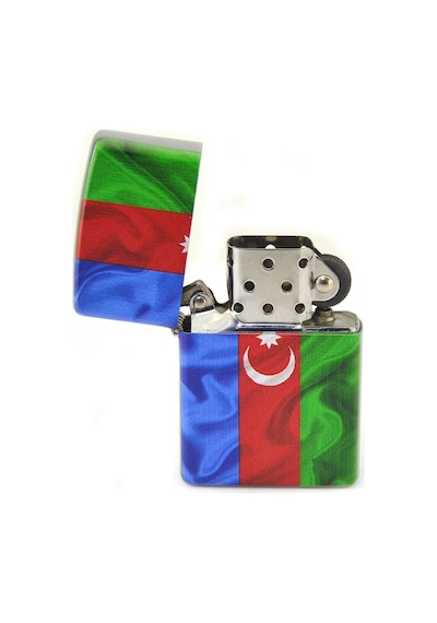 Azerbaycan Bayrak Çakmak - Asker Künye Seti