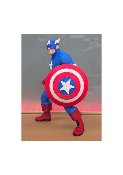Captain America Figürü 20cm-3d Baskı-kolleksiyonluk Biblo