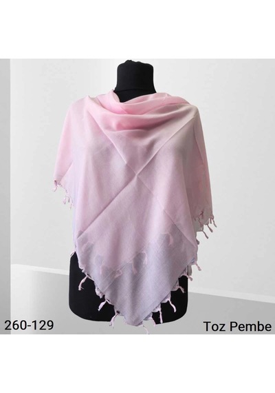 Ezgi İpek Ezgi Fashion Düz Renk Sökme Boncuklu Eşarptoz Pembe 260-129 Çok Renkli