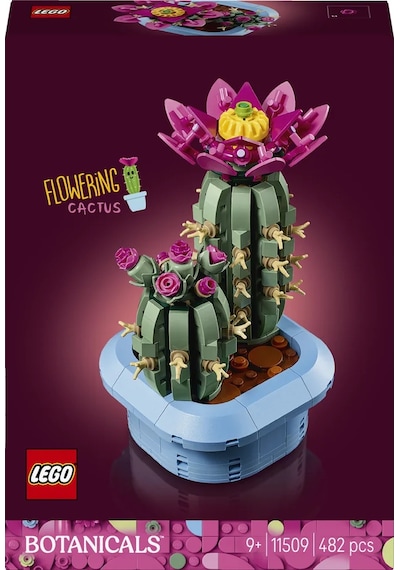 LEGO® Botanicals Çiçekli Kaktüs 11509 - 9 Yas ve Üzeri Çocuklar için 2 Kaktüs Içeren Yaratici Oyuncak Yapim Seti (482 Parça)