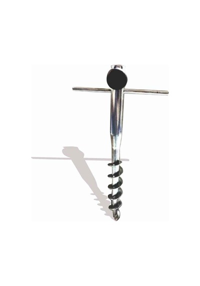 Hsmarket 40 Cm Plaj Şemsiyesi Kazığı Metal Plaj Şemsiye Kazığı Burgulu Kaz