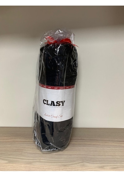 Clasy Ranforce Lastikli Çarşaf Seti Çift Kişilik Siyah Çok Renkli