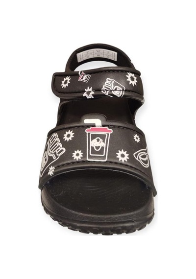 Pepino Py25-1980 Hafif Cırtlı Patik Çocuk Sandalet Siyah