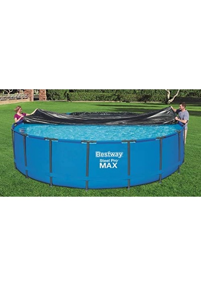 Ayrex Bestway 5,49m Pvc Havuz Örtüsü 549 Cm Çapındaki Yuvarlak Yer Üstü Havuzlar İçin 555 Cm Çap