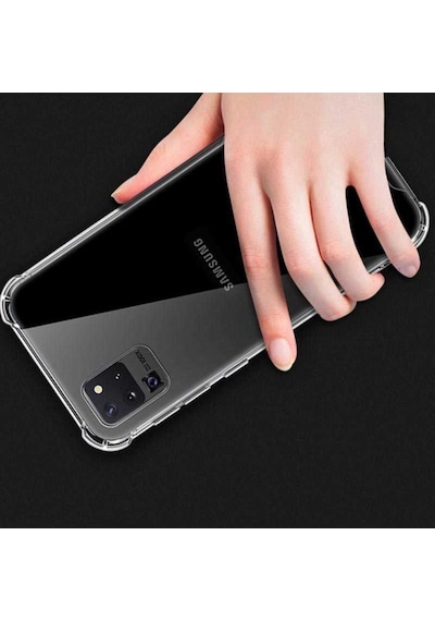 Samsung Uyumlu Galaxy S20 Ultra Kılıf Şeffaf Nitro Anti Shock Kapak Renksiz