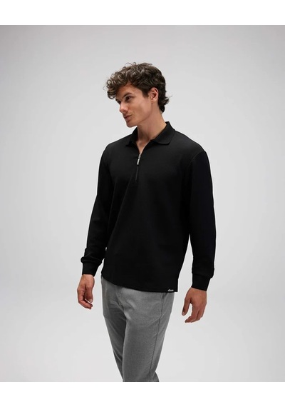 Ellesse Erkek Polo Sweatshirt Em601-bk Siyah