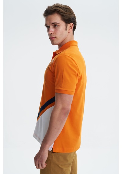 AR-MA Arma Erkek Regular Fit Likralı Pike Polo Yaka Tişört Y27374308501 Turuncu