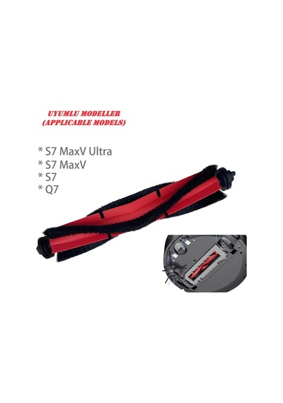 Lin Grup Roborock Q7 Max S7 Sonic Mopping S7 Pro Ultra Uyumlu Kıl Ana Fırça 1 Adet