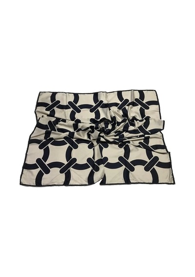 Yenisinial Mısırlı Polyester Eşarp Desen 7 Lacivert