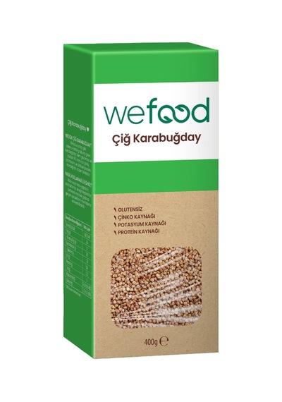 Wefood Glütensiz Çiğ Karabuğday Tanesi 400 G - 5 Adet Tarı