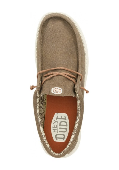 Oxford Klasik Erkek Hd.41873-267 Hey Dude Wally Waxed Canvas Walnut Walnut
