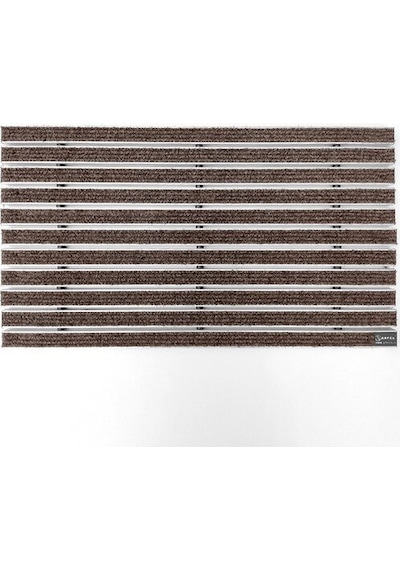 Gömme Tip 60X120 Halı Üst Yüzeyli Alüminyum Kahverengi Paspas