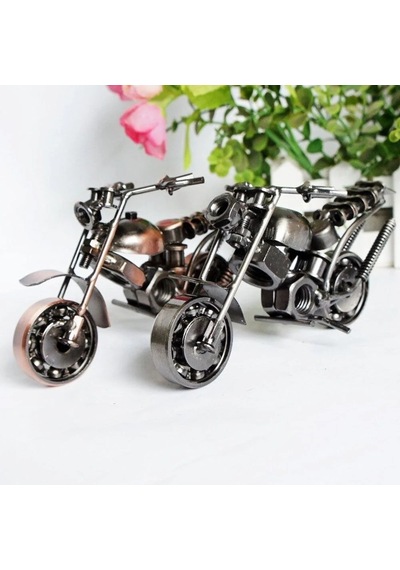 Ers El Yapimi Dekoratif Metal Motor Çok Renkli