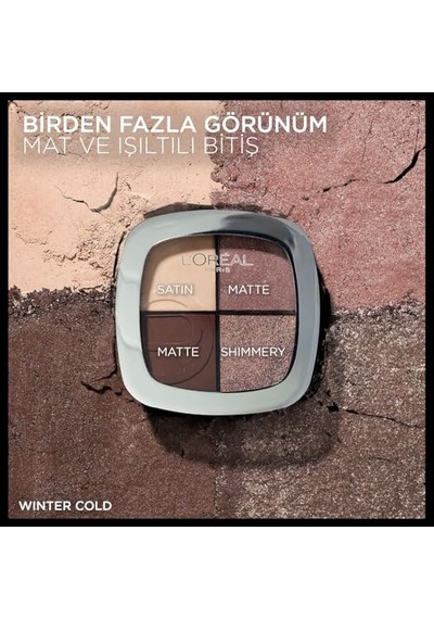 L'oreal Cosmetics Paris Paradise Winter Cold Dörtlü Far Paleti 04 83326911