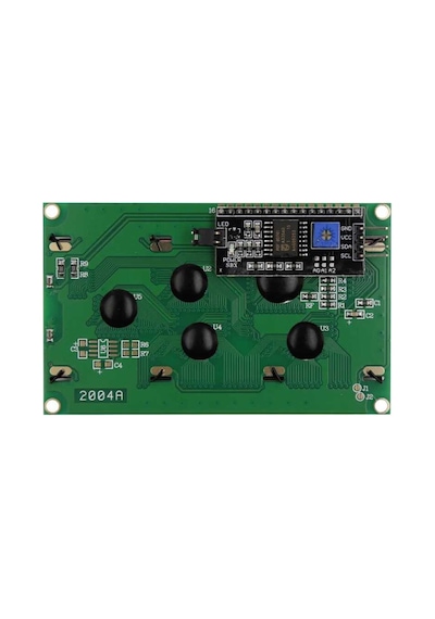 Robotistan 20X4 Lcd Ekran - I2C Lehimli Mavi Display