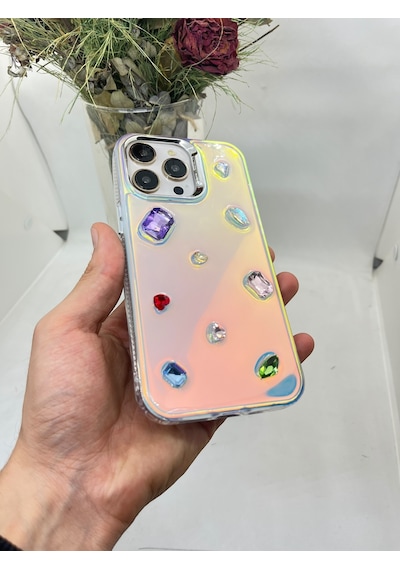 Apple Uyumlu iPhone 14-13 Glamshell Kılıf Emerald Glow