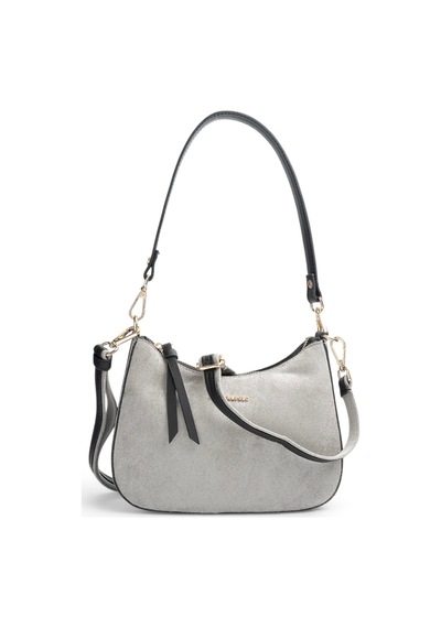 Silver & Polo Silver Polo Füme - Siyah Süet Kadın Omuz Çantası Sp1259