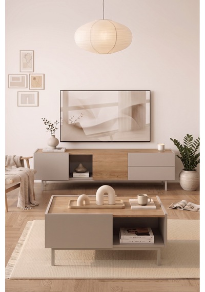 Yurudesign Sedra Tv Ünitesi Orta Sehpa 2'li Set Ahşap Ayaklı Sepet-kumsal Sd9-cs Yurudesign Sedra Tv Ünitesi Orta Sehpa 2'li Set Ahşap Ayaklı Sepet-kumsal Sd9-cs