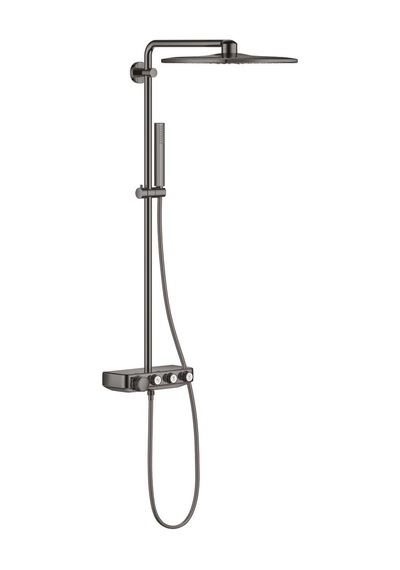 Grohe Euphoria Smartcontrol System 310 Cube Duvara Monte Termostatik Bataryalı Duş Sistemi - 26508a00 Antrasit