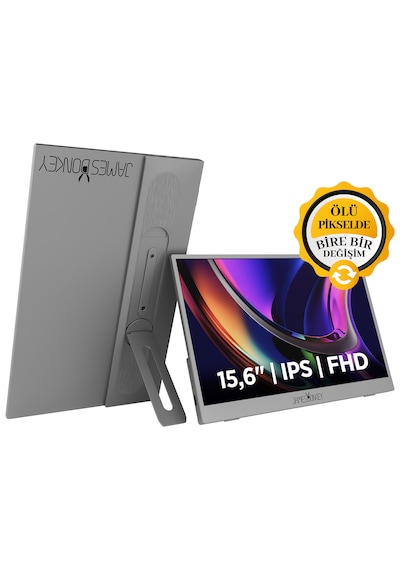 James Donkey Jdp Air 15.6'' 60hz Ips Fhd Type C/hdmı Taşınabilir Monitör Ölü Pikselde Anında Değişim