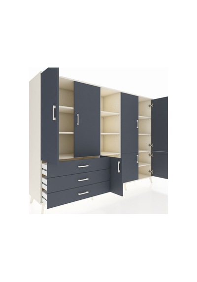 Hyperion Dolap 11 Raflı 3 Çekmeceli 7 Kapaklı 220x44x163 Aytaşı-a Aytaşı-antrasit Hyperion Dolap 11 Raflı 3 Çekmeceli 7 Kapaklı 220x44x163 Aytaşı-a Aytaşı-antrasit