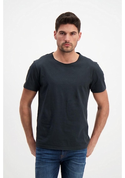 Rich Antrasit Erkek Yıkamalı Basic T-shirt Antrasit