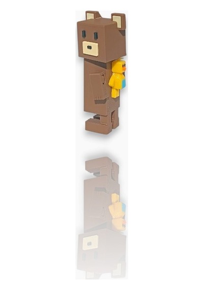Super Bear Adventure, Baaren-şika, Penguen, Tilki, Tavşan, Timsah, Arı Loy3d 9 Cm Kahverengi