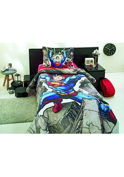 Özdilek Superman Stone Tek Kişilik Lisanslı Kapitone Çocuk Nevresim Takımı 42921