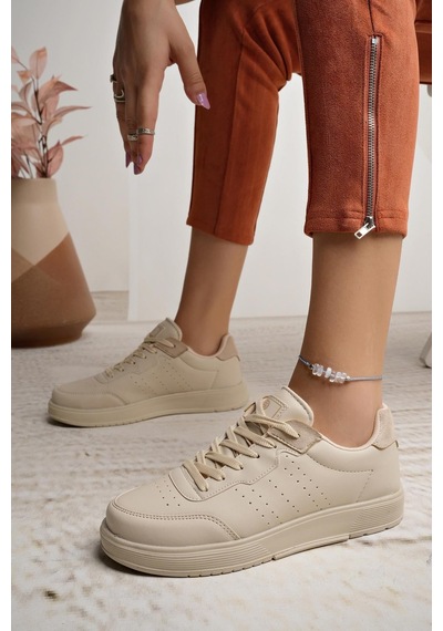 Nesilshoes Darkstep 158 Bej Unisex Sneakers