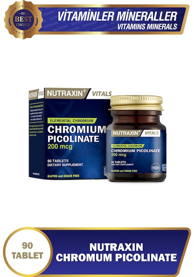 Nutraxin Chromium Picolinate 200 Mcg 90 Tablet